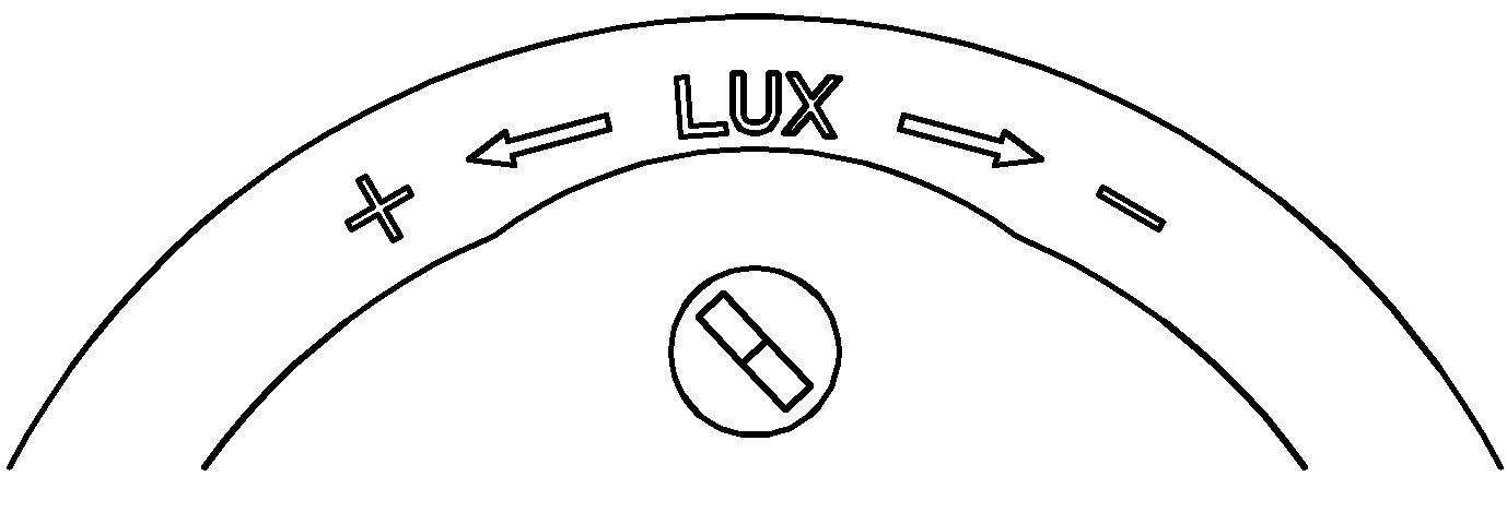 Nút LUX điều chỉnh chế độ nhận biết môi trường sáng
