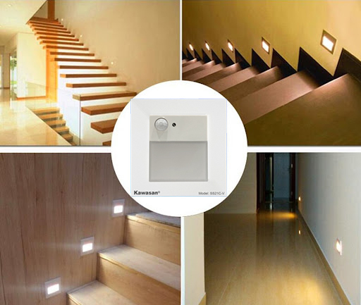 Thiết kế phù hợp chiếu sáng cho cầu thang, hành lang 