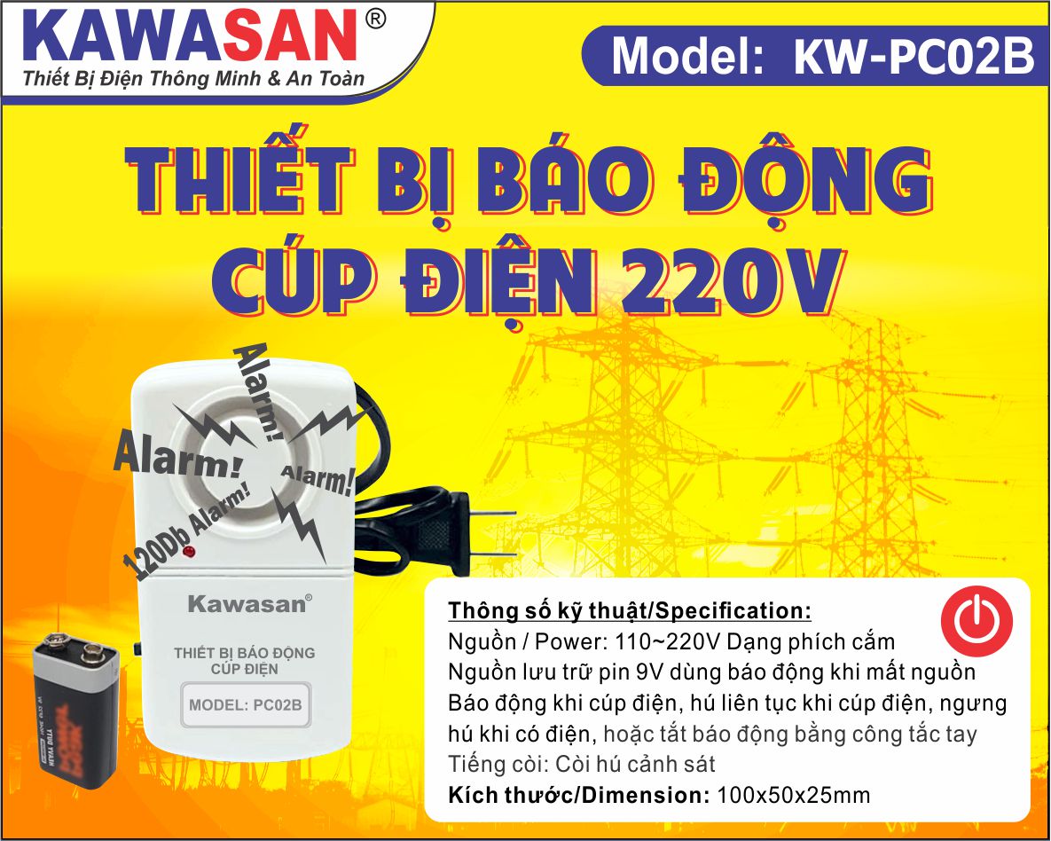 Thiết bị báo cúp điện KW-PC02B