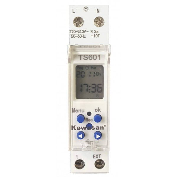 TS601 thiết bị hẹn giờ thanh ray